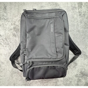 eBags Professional Slim Laptop Backpack Hard Shell Bottom Pocket Black Nylon